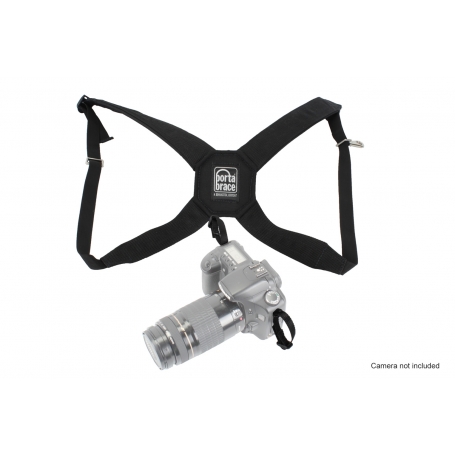 Porta Brace Durable Nylon DSLR Harness with Padded Back Cross-Section | Black