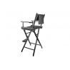 Porta Brace Location Chair | Black Finish, Black Seat | 30-inch