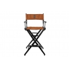 Porta Brace Location Chair | Black Finish, Ultra Suede Seat | 30-inch