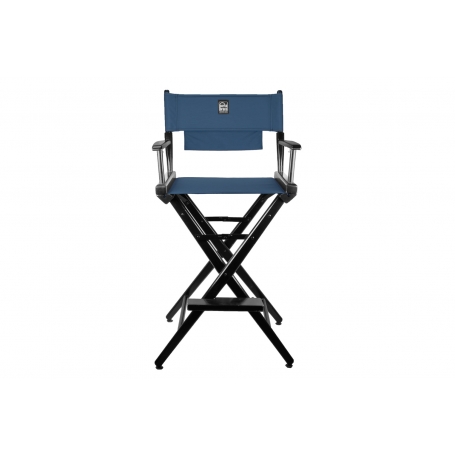 Porta Brace Location Chair | Black Finish, Signature Blue Seat | 30-inch