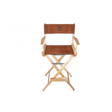 Porta Brace Location Chair | Natural Finish, Ultra Suede Seat | 30-inch