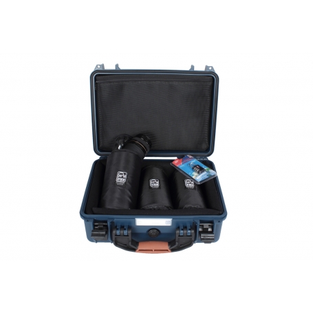 Porta Brace Hard Case | 3 x 7-inch Lens Cups | Blue