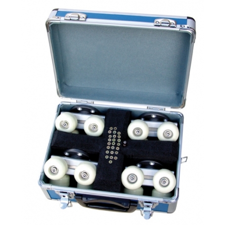 Jeu de 4 roues pour rails de Rocker Dolly