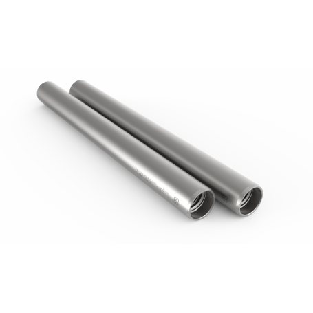 2 Barres 15mm, aluminium longueur 15cm