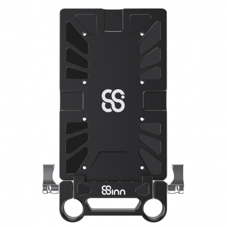 Plaque de fixation batterie avec support de rail 15mm