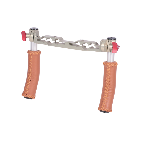 Vocas Kit double poignées cuir et support de rail