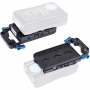 DigitalFoto VFU1 Plaque d'alimentation V-Mount avec sorties USB, 7,2 V, 12 V et D-Tap et support rods 15 mm