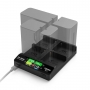 Accsoon Chargeur rapide NP-F Toprig 100W 4 baies avec chargeur EU GaN