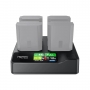 Accsoon Chargeur rapide NP-FZ100 Toprig 100W 4 baies