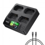Accsoon Chargeur rapide NP-FZ100 Toprig 100W 4 baies