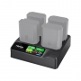 Accsoon Chargeur rapide NP-FZ100 Toprig 100W 4 baies
