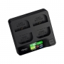 Accsoon Chargeur rapide LP-E6 Toprig 100W 4 baies