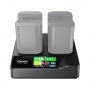 Accsoon Chargeur rapide LP-E6 Toprig 100W 4 baies