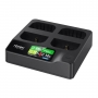 Accsoon Chargeur rapide LP-E6 Toprig 100W 4 baies