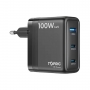 Accsoon Chargeur rapide NP-F Toprig 100W 4 baies avec chargeur EU GaN