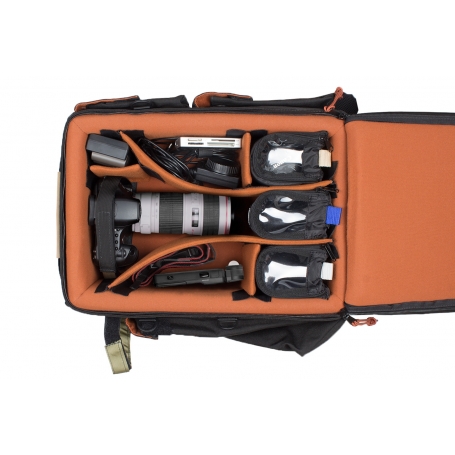 Sac à dos pour appareils DSLR version noire/rouge