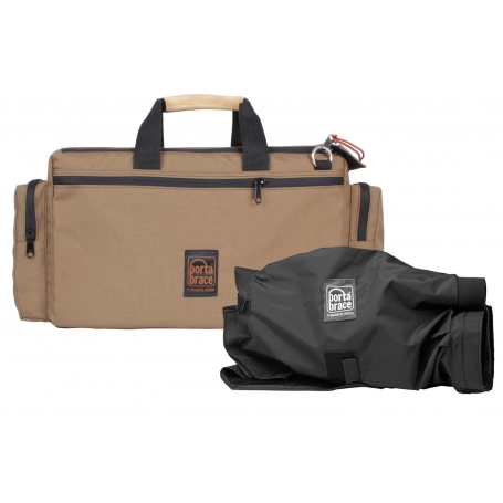 Porta Brace Cargo Case |Quick-Slick Rain Protection Included | Coyote (Tan) | Camera Editon - Medium