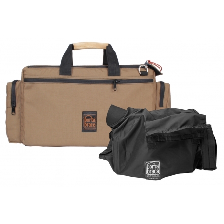 Porta Brace Cargo Case |Quick-Slick Rain Protection Included | Coyote (Tan) | Camera Editon - Large