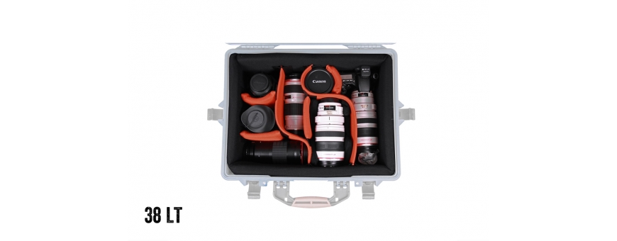  Central Video -  Kits de cloisons et Sacs compartimentés -  Kit de compartiments ajustables pour valise Pelikan 1560  Sac compa