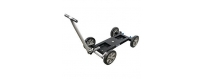  Central Video -  Crane Dolly -  TRANSPORT CASE FOR TRACK WHEELS CD5/7  Crane Dolly CD5 with studio wheels  Crane Dolly CD5 with