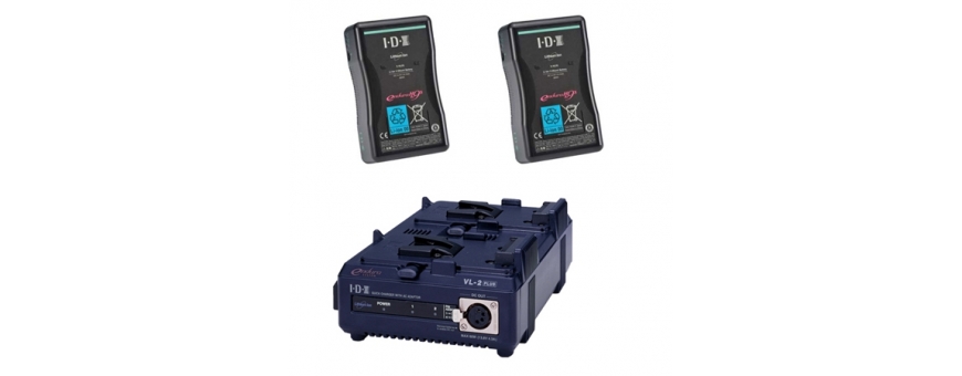  Central Video -  Kits batteries et chargeurs monture V -  Kit V-Mount pour Blackmagic Cinema Camera  Kit de 2 x Endura CUE-D150